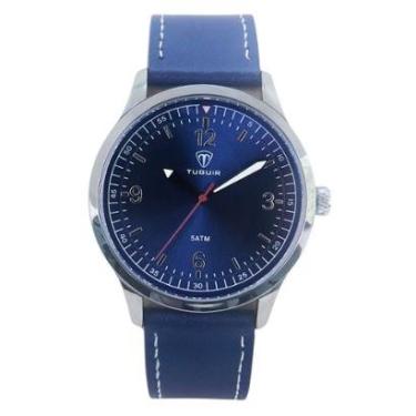 Imagem de Relógio Masculino Tuguir Analógico TG221 Azul e Prata-Masculino