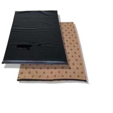 Imagem de colchonete colchão de cachorro grande impermeável GG 70cm X 1m +capa d