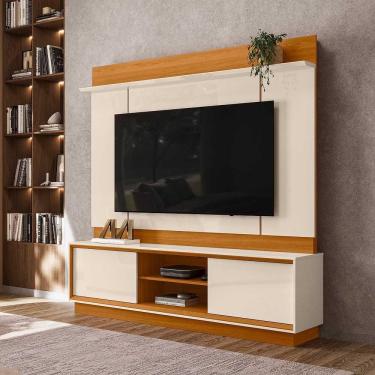 Imagem de Estante Siena para TV de até 75 polegadas - Cinamomo Off White - Madetec
