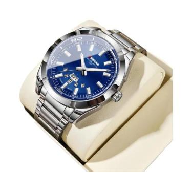 Imagem de Relógio De Negócios Masculino À Prova d'Água Em Aço Inoxidável Luminos