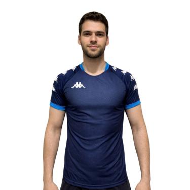 Imagem de Camiseta Masculina Kappa Noops Esportiva Adulto Manga Curta em Poliéster