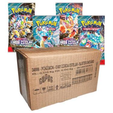 Imagem de Carta Pokémon Ev07 Coroa Estelar Caixa Lacrada C/24 Blister (144 carta