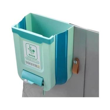 Imagem de Lixeira De Cozinha Montada Na Parede, Dobrável, Para Porta De Armário 
