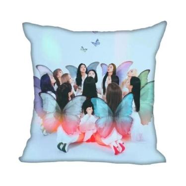 Imagem de Capa De Almofada De Poliéster LOONA KPOP 45x45cm Para Decoração De Qua