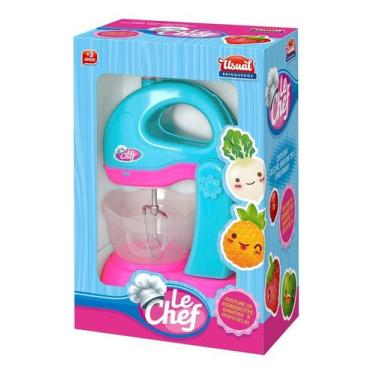 Imagem de Batedeira Menina Infantil Brinquedo Cozinha Gira De Verdade - Usual Br