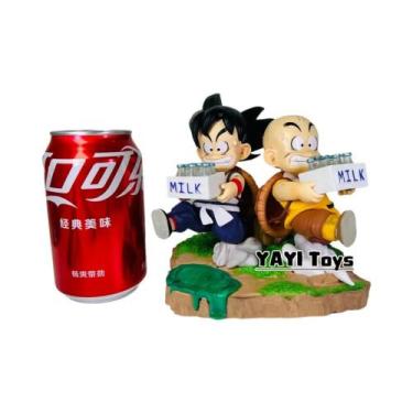 Imagem de Figuras De Ação Dragon Ball Son Goku E Krillin Entregando Leite, Model