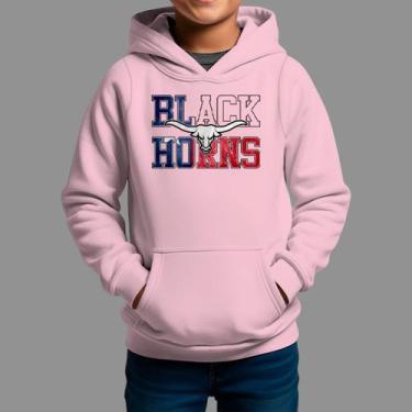 Imagem de Moletom Canguru Infantil Basico Masculino Moda Country Inverno Capuz e