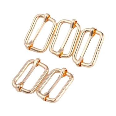 Imagem de Fivela De Metal Retangular Com Anel Para Cintos E Bolsas, 5 Peças, Ace