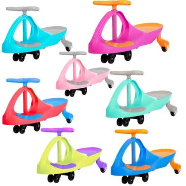 Imagem de Carrinho Rolimã Zig Zag Car 360 Roda Led Infantil Castela, Vermelho co