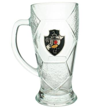 Imagem de Caneca Vidro Bola Futebol 630ml - Vasco-Unissex
