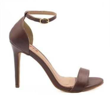 Imagem de Sandalia Zatta Salto Fino Maya Marrom Marrom 38-Feminino