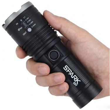 Imagem de Lanterna Led Recarregpável 2000 Lumnes Bateria Interna Longa Duração Portátil  8000 MaH