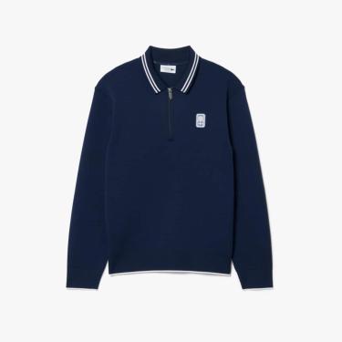Imagem de Moletom Lacoste Zíper Com Gola Polo – Tennis Heritage Masculino-Masculino