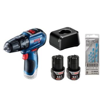 Imagem de Kit bosch furadeira gsb 12v-30 com bateria