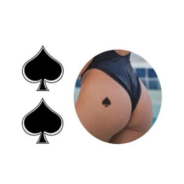 Imagem de Tatuagem Temporária Premium Naipe de Espadas rainha hotwife - Wellstor