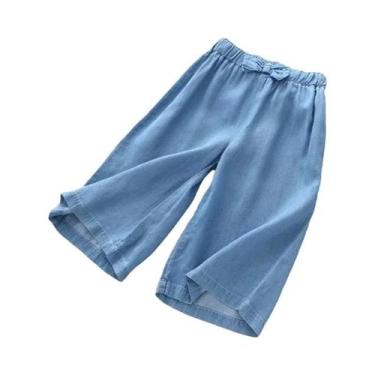 Imagem de Calças Chiffon Soltinhas para Adolescentes - Moda Verão Casual, 9T-10T