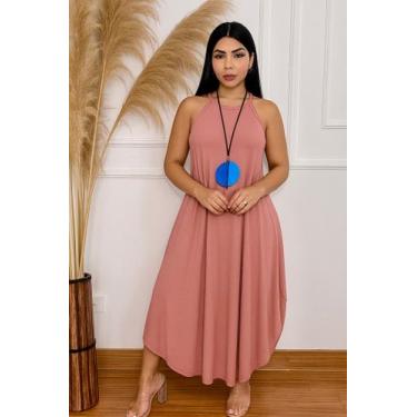 Imagem de Vestido Alcinha Com Bolso - nascimentomodas2020, Rose, G