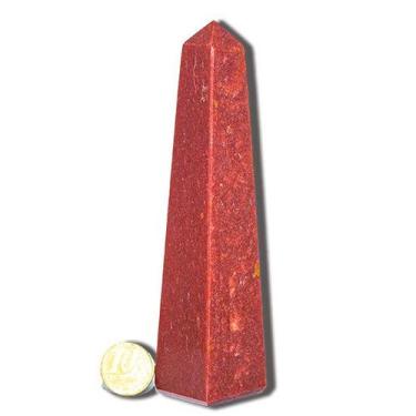 Imagem de Obelisco Quartzo Vermelho Natural 12 a 14 cm 200 a 300g - Tipo B - Cri