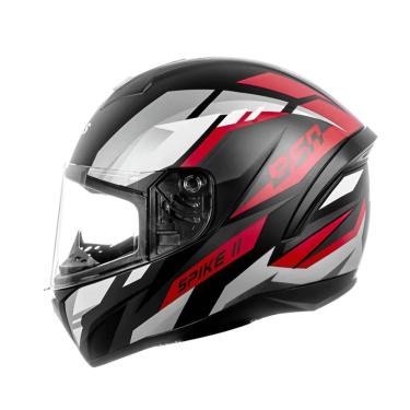 Imagem de Capacete Spike 2 BSN Preto Vermelho Fosco ~ Peels