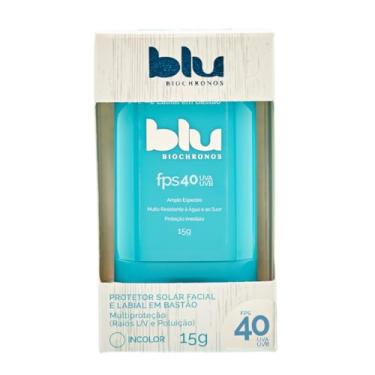 Imagem de Protetor Solar Facial e Labial em Bastão Blu Biochronos 15g