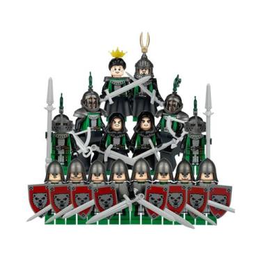 Imagem de Blocos De Montar De Soldados Romanos Da Era Medieval, Mini Bonecos De 