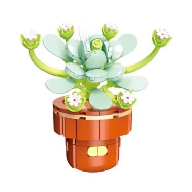 Imagem de Conjunto De Blocos De Montar DIY Para Meninas: Buquê De Flores Eternas