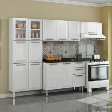 Imagem de Cozinha Itatiaia Tarsila Compacta 4 Pecas 2 Vidros Branco Paneleiro 80