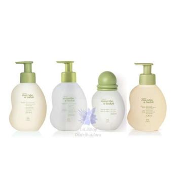 Imagem de Kit Mamãe E Bebe Sabonete 200ml + Shampoo + Condicionador e Colônia - 