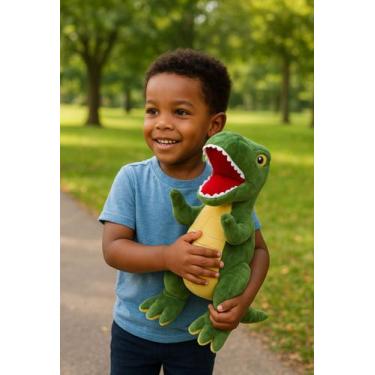 Imagem de Dinossauro Aventuras Jurássicas T-rex De Pelucia Urso Kids - Ak Toys, 