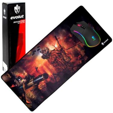 Imagem de Mouse Pad Gamer Speed FPS Grande Retangular 70x30 Cm Evolut