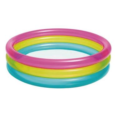 Imagem de Piscina inflável 63 Litros para crianças 1 a 3 anos Intex Colorida 86c