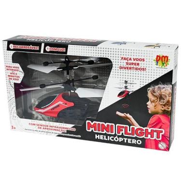 Imagem de Mini FLIGHT Helicoptero Vermelho DM TOYS DMT7147