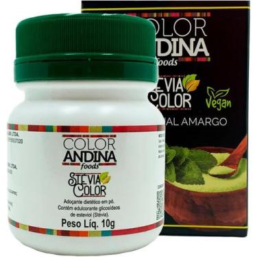 Imagem de Adoçante Color Andina Natural Dietético Stévia Pó 10g