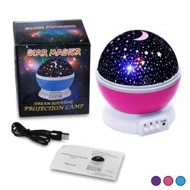Imagem de Luminária Projetor Para Quarto Galáxia Universo 360 USB - Star Master