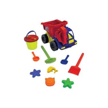 Imagem de Brinquedo Truck Praia 11 Pçs - Mor