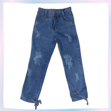 Imagem de Calça Jeans Feminina Amarração - Xic Xic Moda Infantil, 8