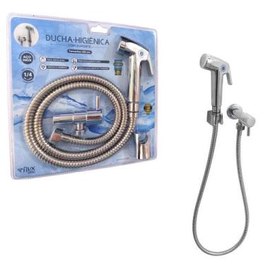 Imagem de Ducha Higiênica Flvx Hidro de 120cm com Gatilho Inteligente e Suporte 