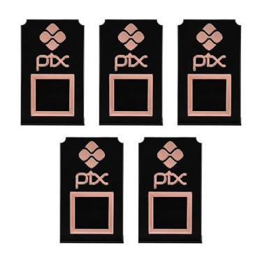 Imagem de Kit 5 Placas Pix Acrílica Para Pagamento Comércios Balcão Preto - Inst