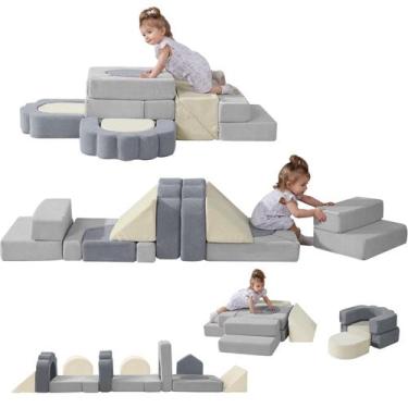 Imagem de Conjunto de Brinquedos de Escalada em Espuma HAHASOLE 13 Peças, Playse