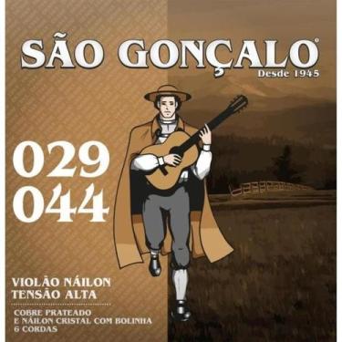 Imagem de Encordoamento Para Violão Nylon Tensão Pesada Com Bolinha São Gonçalo