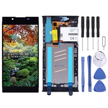 Imagem de LIYONG Peças sobressalentes de reposição para tela LCD e digitalizador conjunto completo com moldura para Sony Xperia L1 G3311 G3312 G3313 (preto) peças de reparo (cor preta)