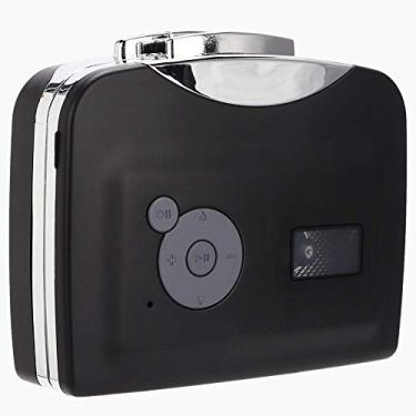 Imagem de ASHATA Conversor de cassete para MP3 estéreo USB fita digital cassete MP3 com fones de ouvido para computador, alto-falante, transferência para celular, iPod, etc.