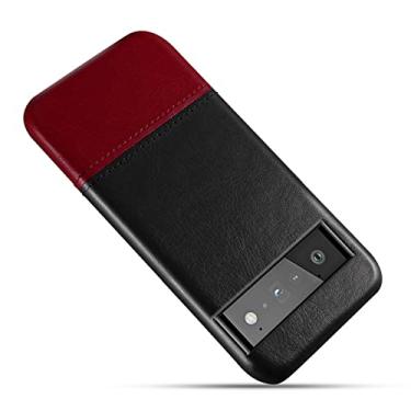 Imagem de Capa para Google Pixel 6/6 Pro, capa traseira de couro TPU (poliuretano termoplástico) moderna e durável com proteção antiarranhões e revestimento fino, G, 6 de 6,4 polegadas