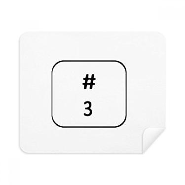 Imagem de Keyboard Symbol 3 limpador de tela de pano de limpeza, 2 peças de tecido de camurça