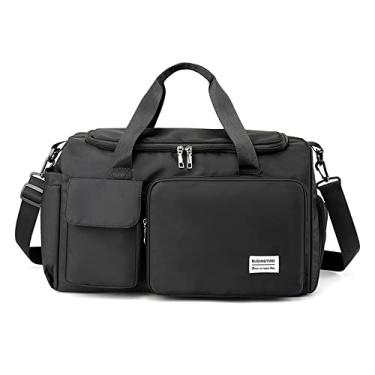 Imagem de NUTOT bolsa academia feminina,bolsa de ombro feminina,bolsa para viagem,mala de mão,bolsa transversal à prova d'água,bolsa para laptop trabalhar, (preto)