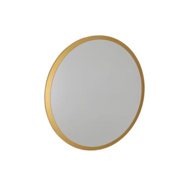 Imagem de Espelho Redondo De Parede Estilo Minimalista 60 Cm - Dourado