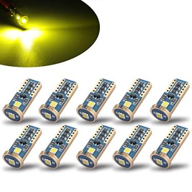 Imagem de iBrightstar Cunha extremamente brilhante T10 168 194 lâmpadas LED para interior de carro cúpula mapa porta cortesia luzes de placa de licença, ouro