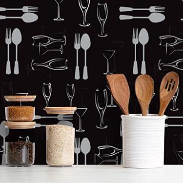 Imagem de Papel de Parede Adesivo Cozinha Café Diversos Modelos Rolo 3m Cozinha Café:CS099