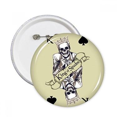 Imagem de Utensílios de jogos de cartas padrão pinos redondos crachá botão emblema acessório decoração 5 peças