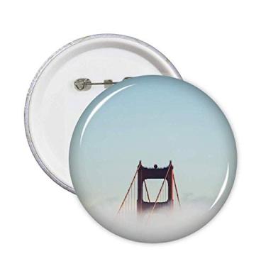 Imagem de Fog Golden Gate Ponte Bay Cloud Pinos Emblema Emblema Acessório Decoração 5 peças